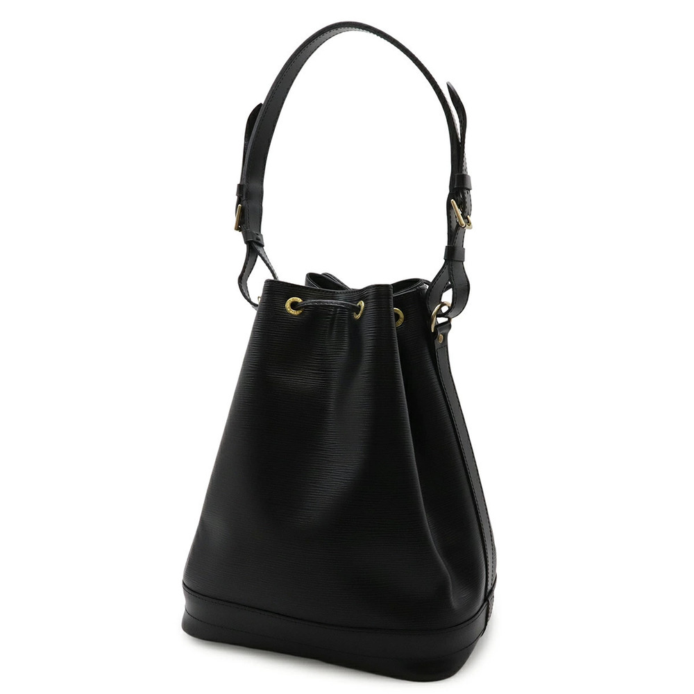 Louis Vuitton Drawstring Black Bag Hobo Noir Shoulder Epi Noe Black